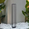 Lucande LED-gadelampe Thorvid, højde 120 cm, sort