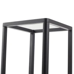 Lucande LED-gadelampe Thorvid, højde 120 cm, sort