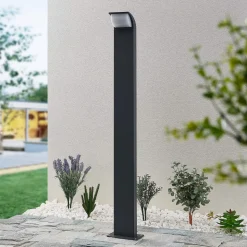 Lucande LED-gadelampe Tinna, 100 cm, antracit, IP65