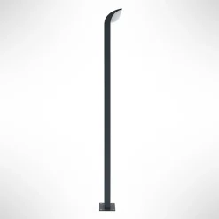Lucande LED-gadelampe Tinna, 100 cm, antracit, IP65