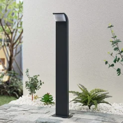 Lucande LED-gadelampe Tinna, 80 cm, antracit, IP65
