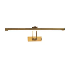 Lucande LED-gallerilampe Dimitrij, messing, metal, 54 cm