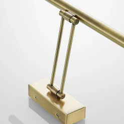 Lucande LED-gallerilampe Dimitrij, messing, metal, 54 cm