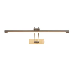 Lucande LED-gallerilampe Dimitrij, nikkel, metal, 54 cm