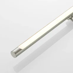 Lucande LED-gallerilampe Dimitrij, nikkel, metal, 54 cm