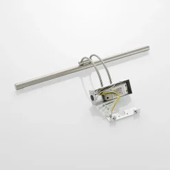 Lucande LED-gallerilampe Dimitrij, nikkel, metal, 54 cm
