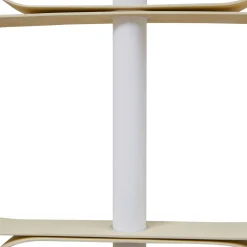 Lucande LED-gulvlampe Audrina, beige, metal, dæmpbar