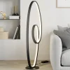 Lucande LED-gulvlampe Bronwyn, 122 cm, antracit, aluminium