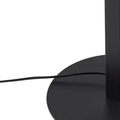 Lucande LED-gulvlampe Ilian, sort, metal, CCT, dæmpbar