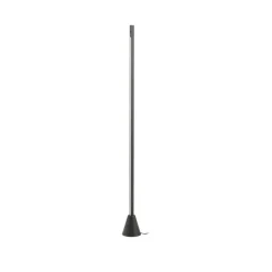 Lucande LED-gulvlampe Linija, sort, højde 110 cm, sensor