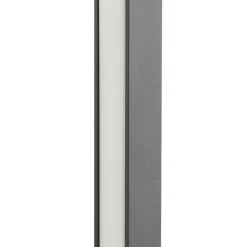 Lucande LED-gulvlampe Linija, sort, højde 110 cm, sensor