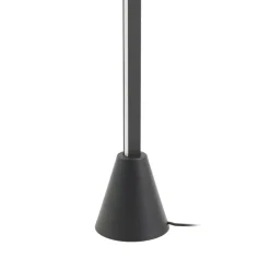 Lucande LED-gulvlampe Linija, sort, højde 110 cm, sensor