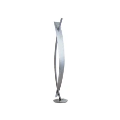 Lucande LED-gulvlampe Marija, sølv, dæmpbar, 140 cm