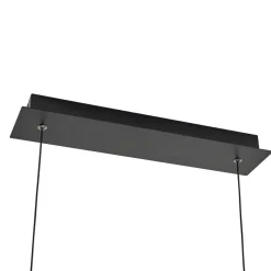 Lucande LED-hængelampe Alevia, sort/guld, CCT