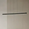 Lucande LED-hængelampe Arvon, sort, 117 cm, dæmpbar, CCT