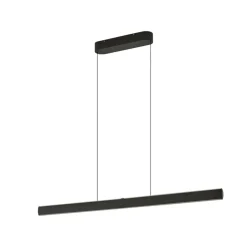 Lucande LED-hængelampe Arvon, sort, 117 cm, dæmpbar, CCT