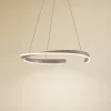 Lucande LED-hængelampe Eloura, sølv, Ø58cm, metal, CCT