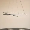 Lucande LED-hængelampe Gavril, 100 cm, sort, dæmpbar