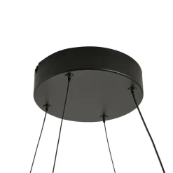 Lucande LED-hængelampe Gavril, 100 cm, sort, dæmpbar