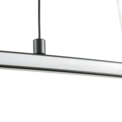 Lucande LED-hængelampe Gavril, 100 cm, sort, dæmpbar