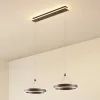 Lucande LED-hængelampe Kolo, 86 cm, 2 lyskilder, brun, dæmpbar
