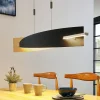 Lucande LED-hængelampe Marija, 101 cm, sort, dæmpbar