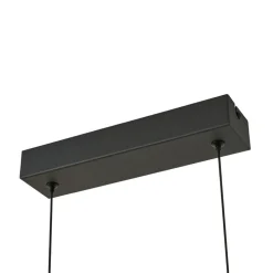 Lucande LED-hængelampe Martis, sort, 4 lyskilder, dæmpbar