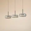 Lucande LED-hængelampe Martis, sort, 3 lyskilder, step-dæmpbar