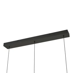 Lucande LED-hængelampe Martis, sort, 3 lyskilder, step-dæmpbar
