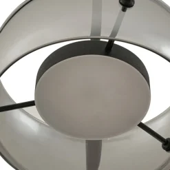 Lucande LED-hængelampe Martis, sort, 3 lyskilder, step-dæmpbar