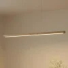 Lucande LED-hængelampe Maruta, træ, bjælke, 120 cm, 3000K