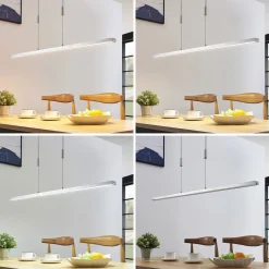 Lucande LED-hængelampe Myron, touchdæmper, CCT, aluminium