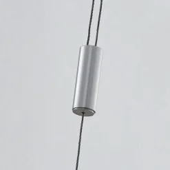 Lucande LED-hængelampe Myron, touchdæmper, CCT, aluminium