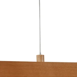 Lucande LED-hængelampe Nihalo, træ, 122 cm, dæmpbar, CCT