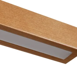 Lucande LED-hængelampe Nihalo, træ, 122 cm, dæmpbar, CCT