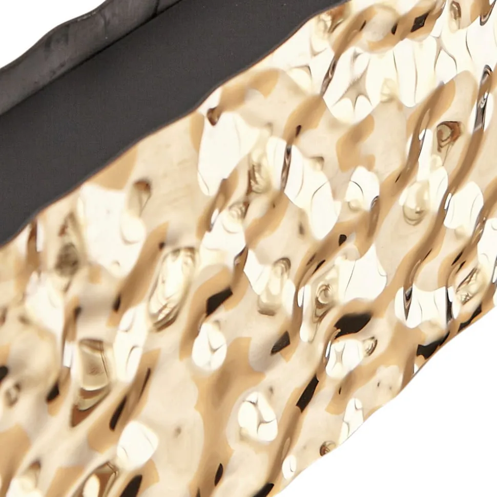 Lucande LED-hængelampe Nivara, 117 cm, guld, metal