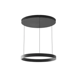 Lucande LED-hængelampe Philine, Ø 60 cm, sort, jern