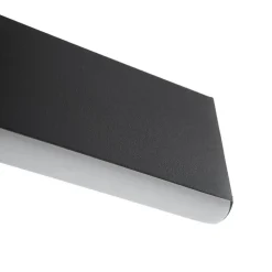 Lucande LED-hængelampe Philine, længde 121 cm sort jern