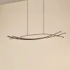 Lucande LED-hængelampe Sayori, 98 cm, sort, dæmpbar