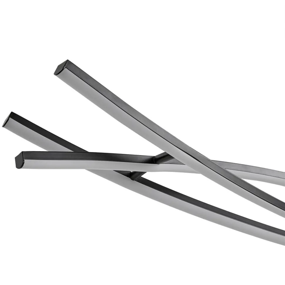 Lucande LED-hængelampe Sayori, 98 cm, sort, dæmpbar