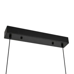 Lucande LED-hængelampe Sayori, 98 cm, sort, dæmpbar