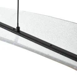 Lucande LED-hængelampe Vellia, sort, længde 112 cm, CCT