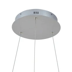 Lucande LED-hængelampe Yonam, Ø 60 cm, 1 lyskilde, aluminium, CCT