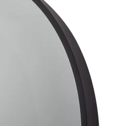 Lucande LED infinity-spejl Emire, sort, aluminium, CCT, IP44