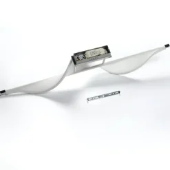 Lucande LED-loftlampe Edano, 122 cm, hvid, tekstil, dæmpbar