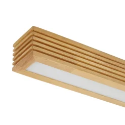 Lucande LED-loftlampe Emara, lys træ, eg, dæmpbar