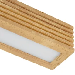 Lucande LED-loftlampe Emara, lys træ, eg, dæmpbar