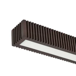 Lucande LED-loftlampe Emara, mørkt træ, eg, dæmpbar