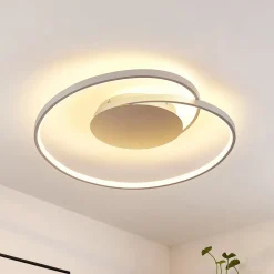 Lucande LED-loftlampe Enesa, 63 cm, CCT, fjernbetjening, dæmpbar