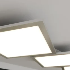 Lucande LED-loftlampe Ilira, 3 lyskilder, sølv, CCT, dæmpbar